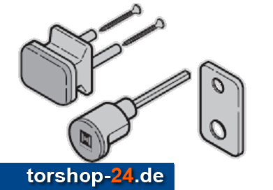 Hörmann Außengriffgarnitur TS 42,5 mm PZ Kunststoff schwarz