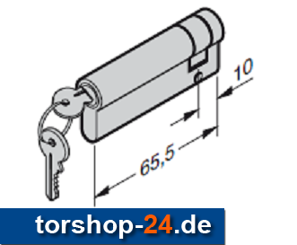 Hörmann Profilzylinder 55,5 + 10 mm