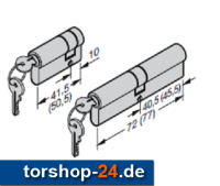 Hörmann Profilzylinder-Satz Schlüpftür-Tor...